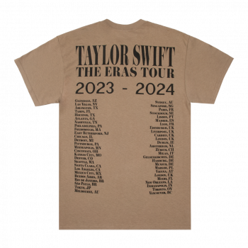 Alternative view of Taylor Swift Eras Tour Taupe T-Shirt