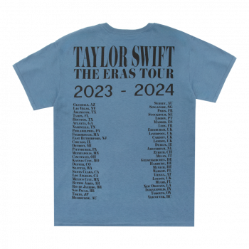 Alternative view of Taylor Swift Eras Tour Blue T-Shirt